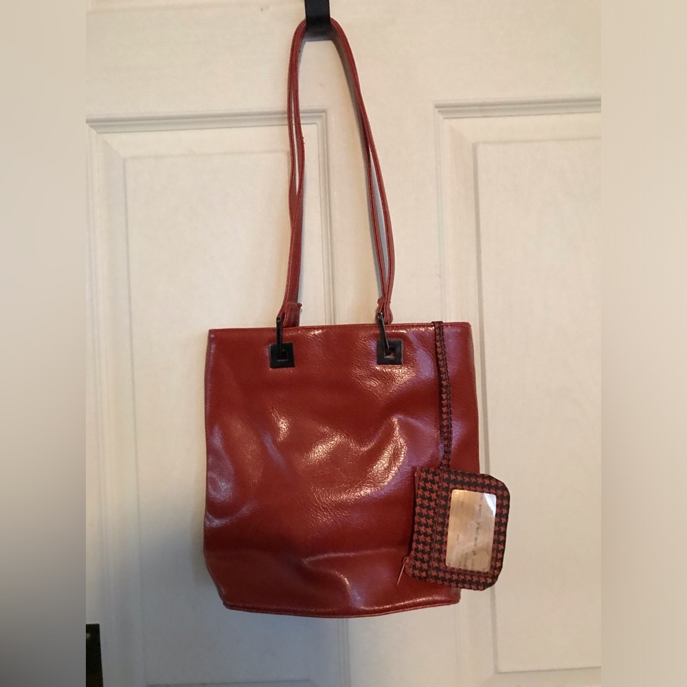 Elegant Brown Leather Tote Bag
